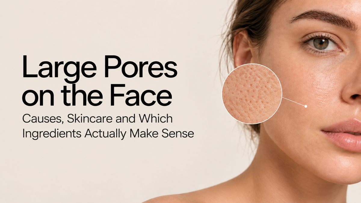 Large Pores on the Face: Causes, Skincare and Which Ingredients Actually Make Sense